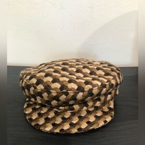 Nordstrom newsboy cap, 100% wool, one size, made in Italy.